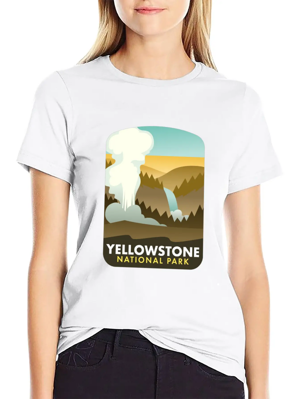 Yellowstone National Park Unisex Short Sleeve Soft Cotton T-Shirt – Casual Everyday Wear