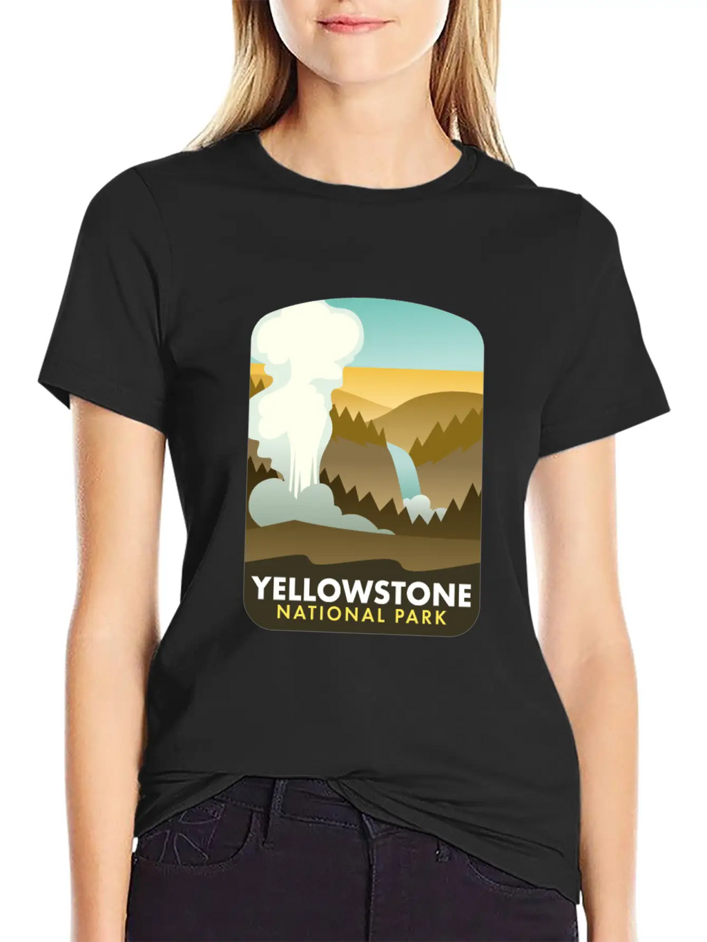 Yellowstone National Park Unisex Short Sleeve Soft Cotton T-Shirt – Casual Everyday Wear