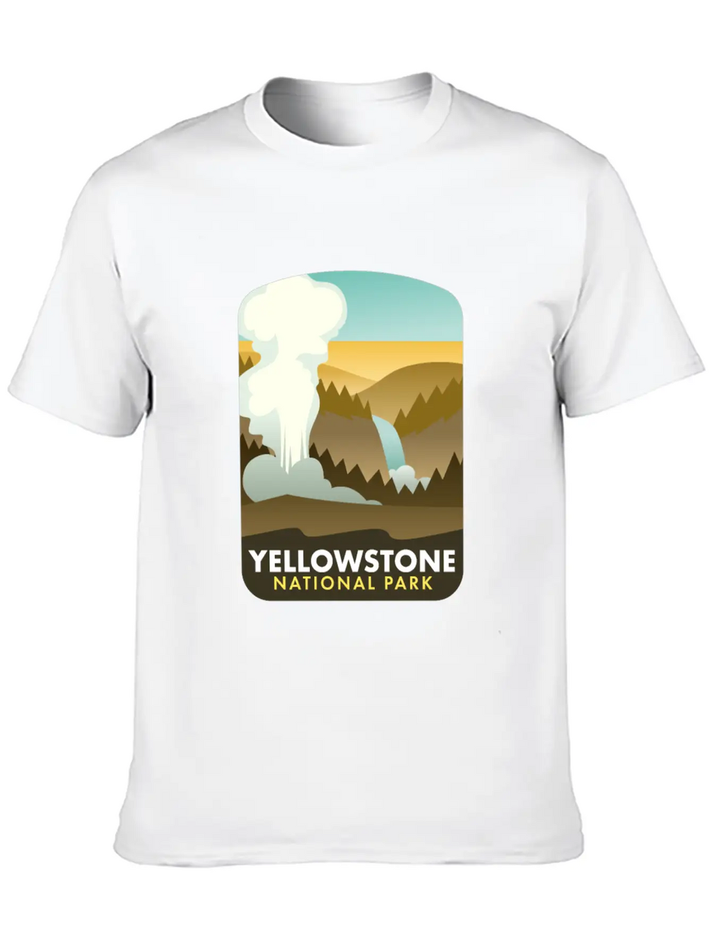 Yellowstone National Park Unisex Short Sleeve Soft Cotton T-Shirt – Casual Everyday Wear