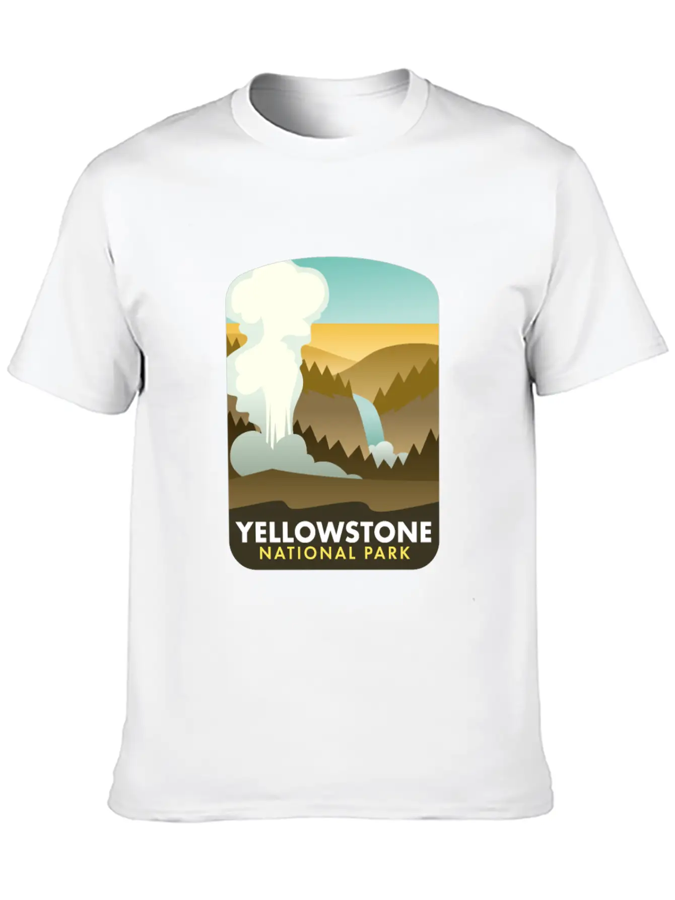 Yellowstone National Park Unisex Short Sleeve Soft Cotton T-Shirt – Casual Everyday Wear