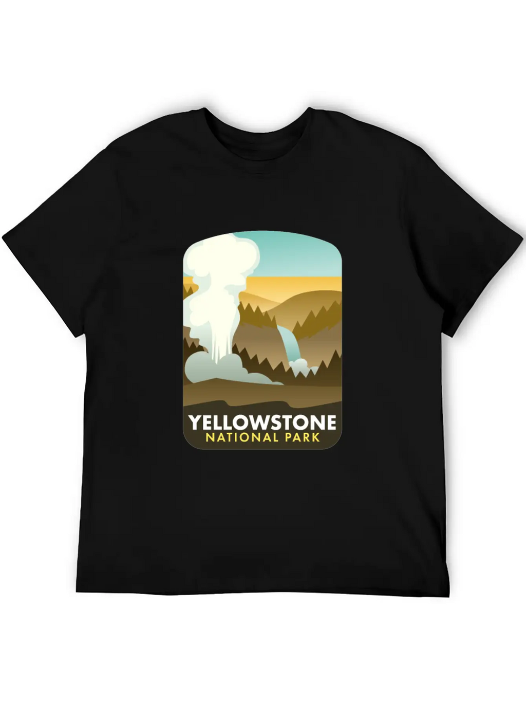 Yellowstone National Park Unisex Short Sleeve Soft Cotton T-Shirt – Casual Everyday Wear