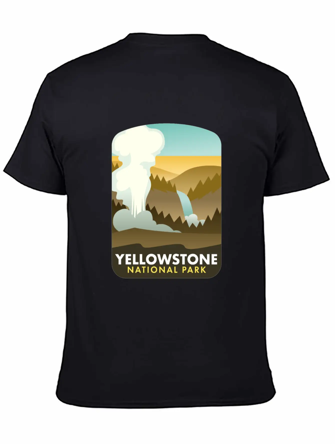 Yellowstone National Park Unisex Short Sleeve Soft Cotton T-Shirt – Casual Everyday Wear