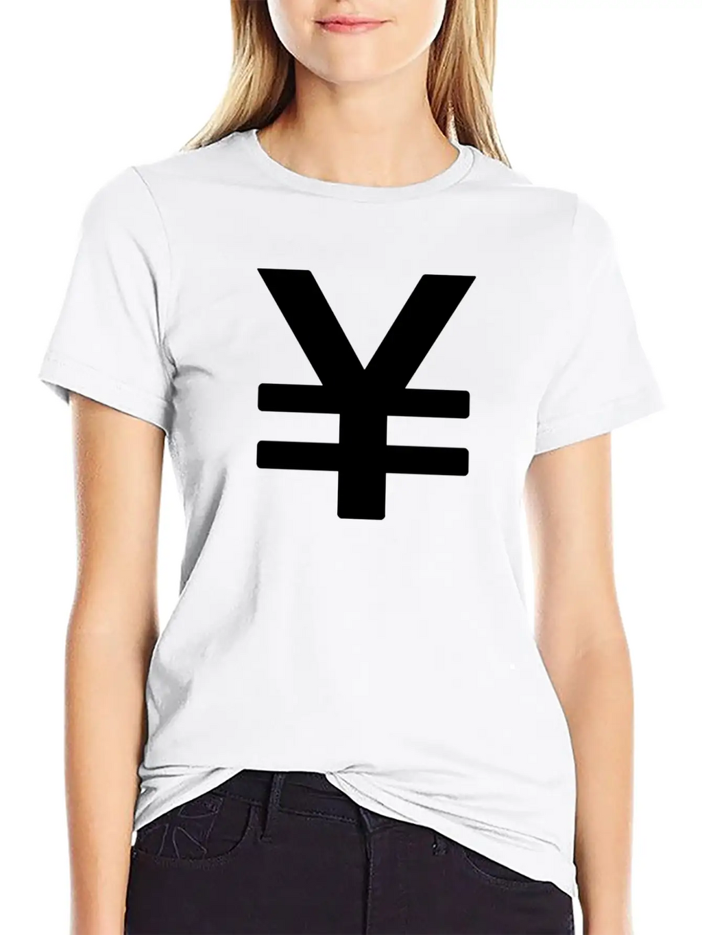 YEN - Aesthetic Japanese Vaporwave Symbol Essential Cotton Tee For Daily Outfits – Unisex Style