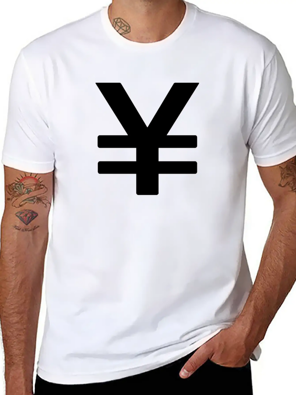YEN - Aesthetic Japanese Vaporwave Symbol Essential Cotton Tee For Daily Outfits – Unisex Style