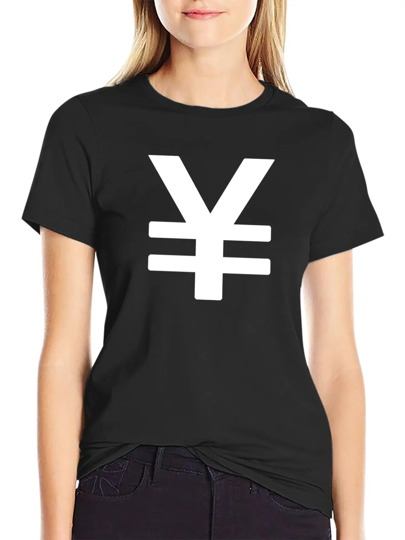 YEN - Aesthetic Japanese Vaporwave Symbol Essential Cotton Tee For Daily Outfits – Unisex Style