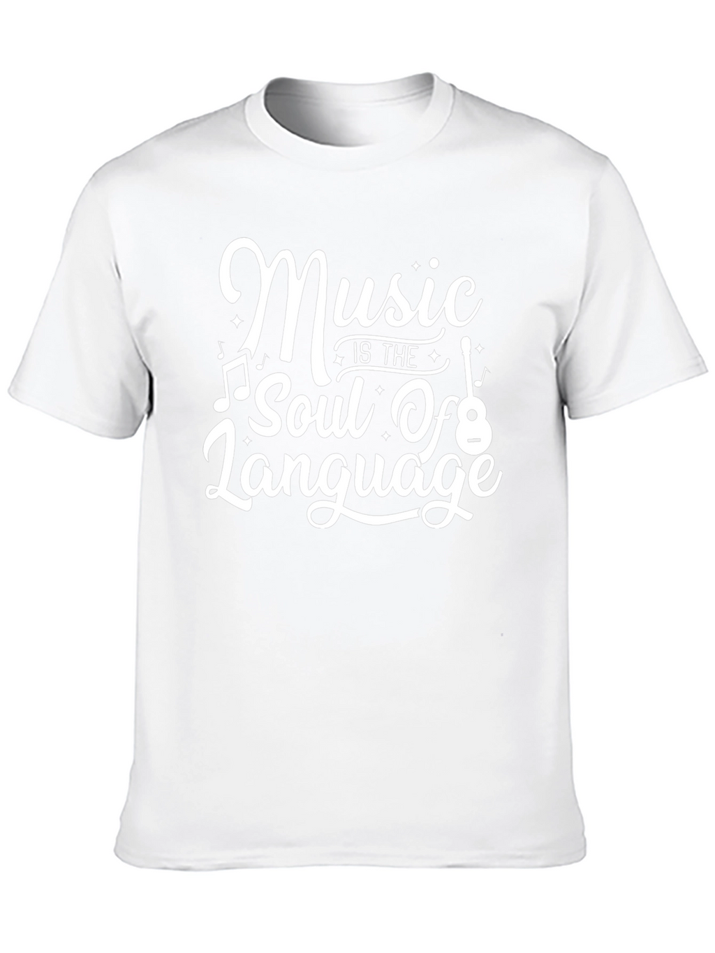 Music is the Soul of Language Black T-Shirt