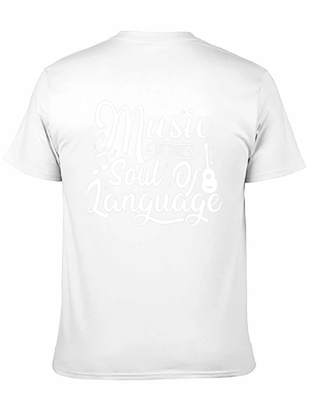 Music is the Soul of Language Black T-Shirt