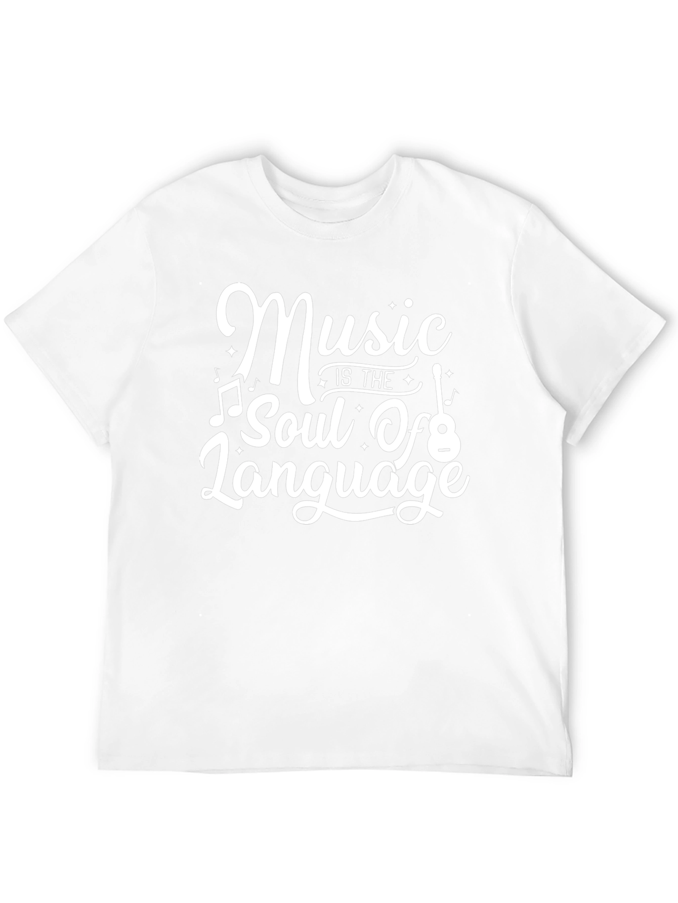 Music is the Soul of Language Black T-Shirt