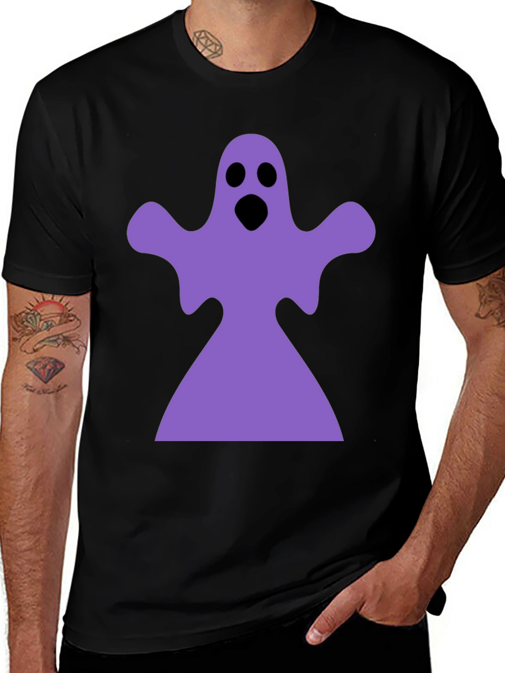 Ghost Graphic Black T-Shirt