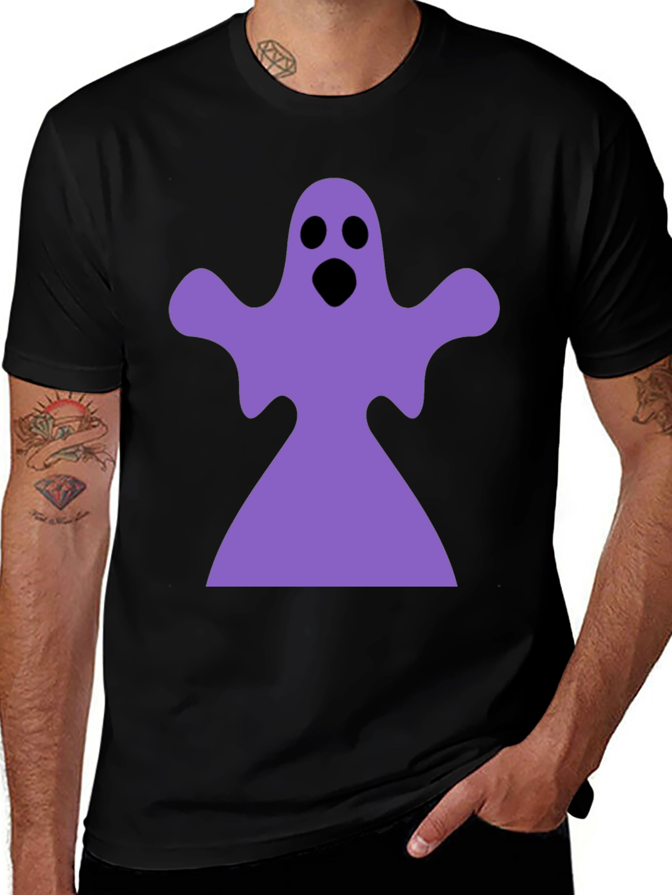 Ghost Graphic Black T-Shirt