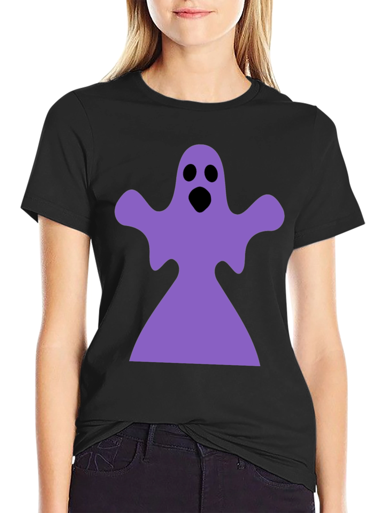 Ghost Graphic Black T-Shirt