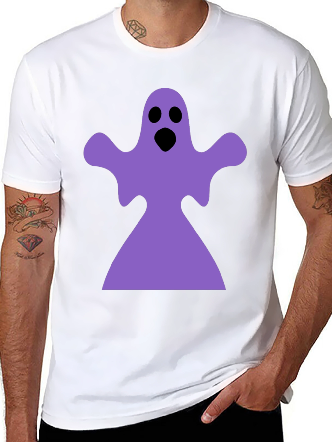 Ghost Graphic Black T-Shirt