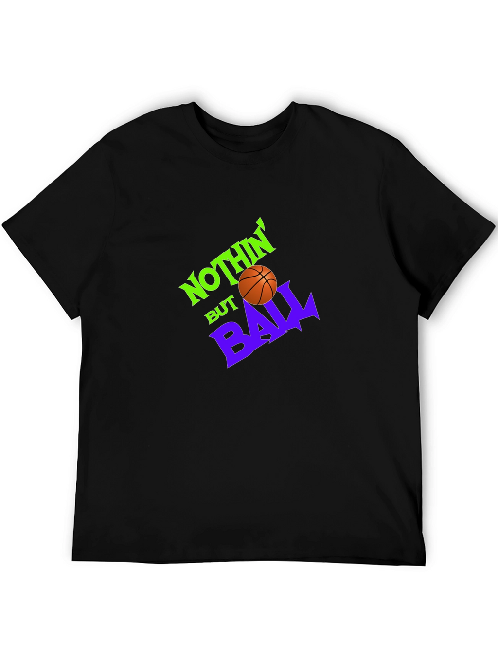 Nothin But Ball Graphic Tee - Black Cotton