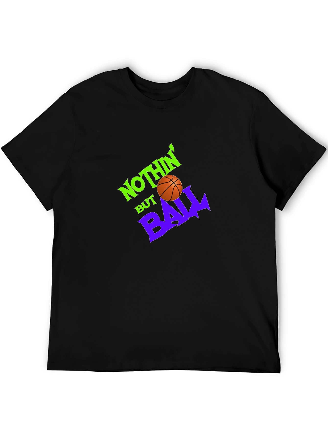 Nothin But Ball Graphic Tee - Black Cotton