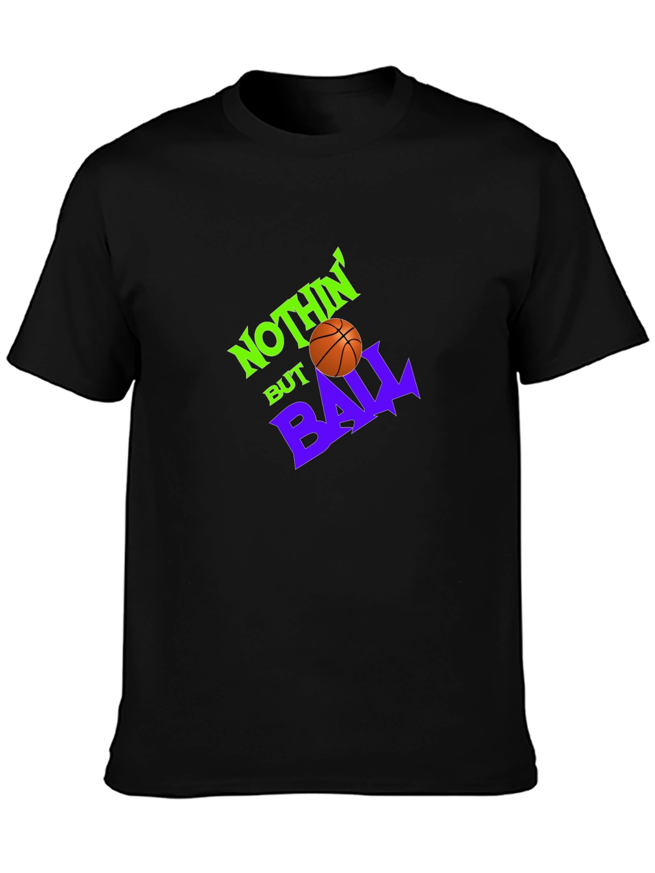 Nothin But Ball Graphic Tee - Black Cotton