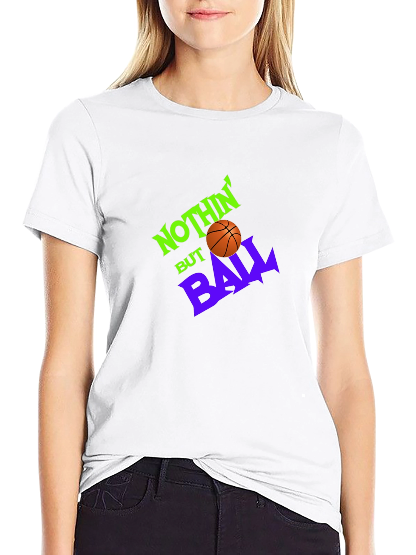 Nothin But Ball Graphic Tee - Black Cotton