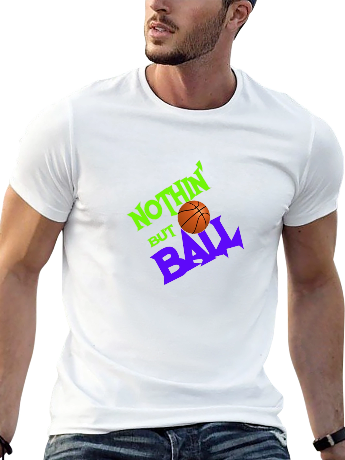 Nothin But Ball Graphic Tee - Black Cotton