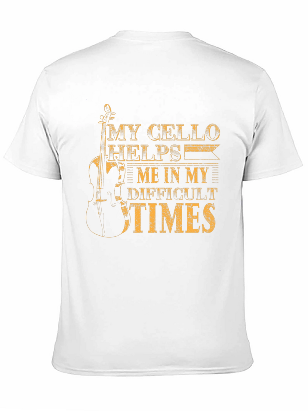 My Cello Helps Me Black T-Shirt