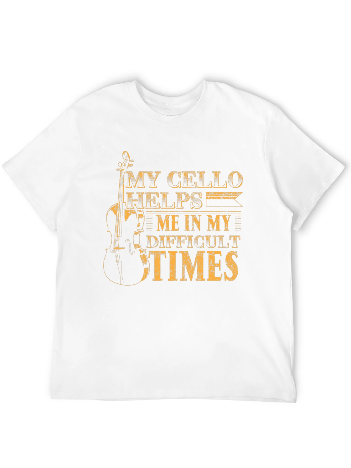 My Cello Helps Me Black T-Shirt