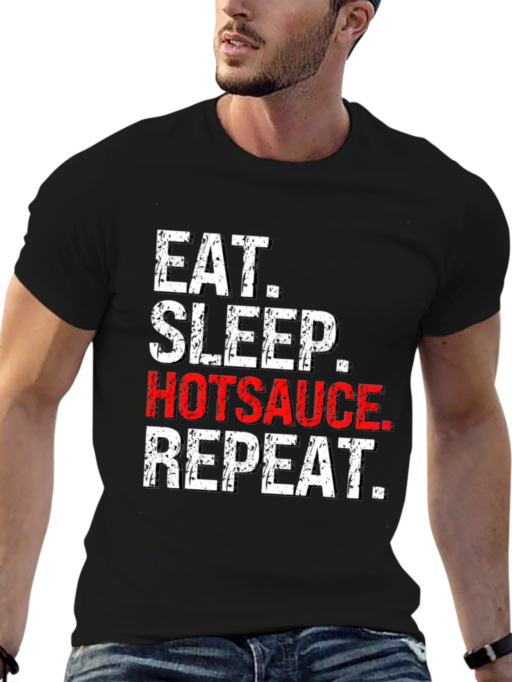 Eat Sleep Hotsauce Repeat T-Shirt