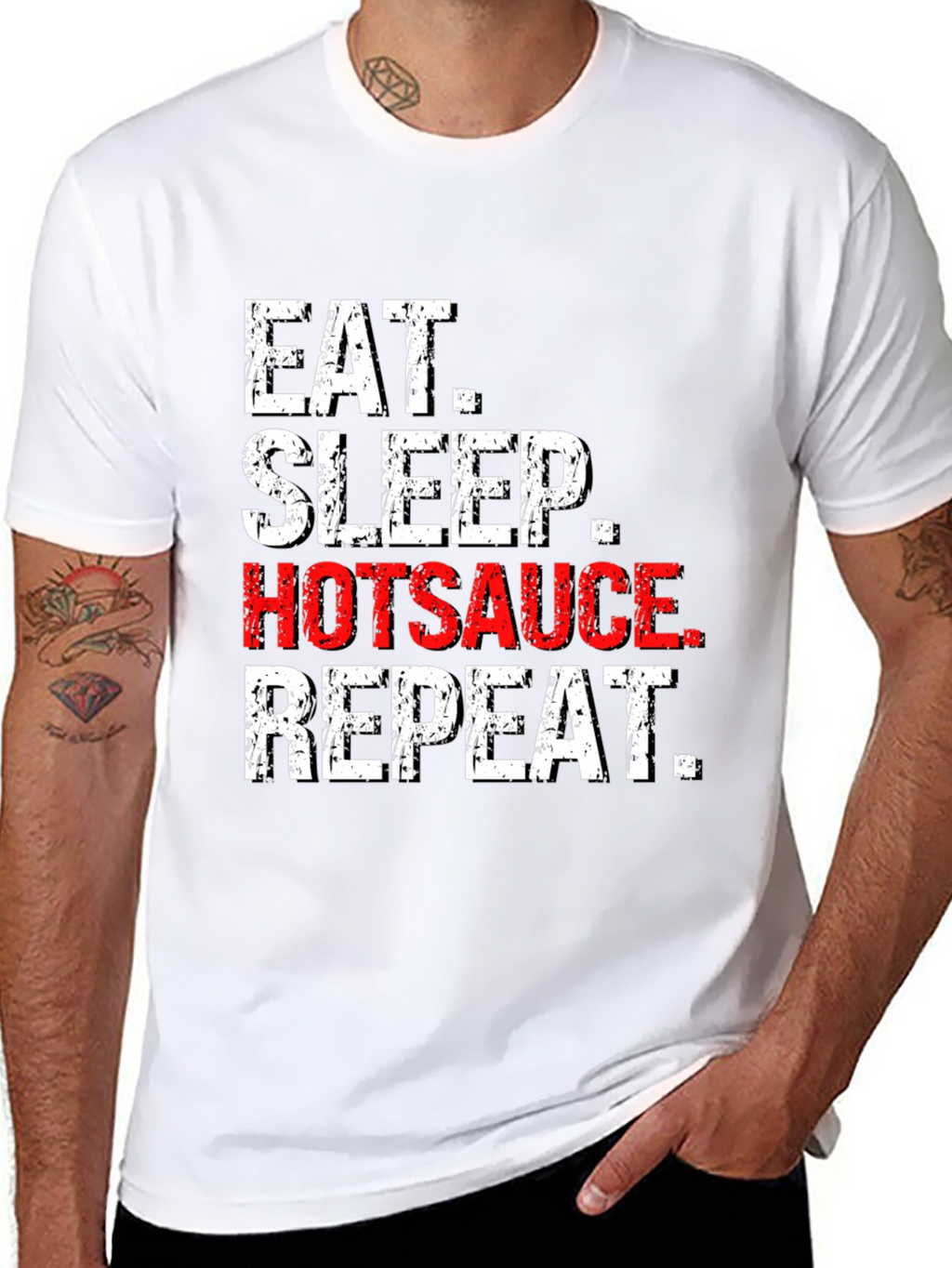 Eat Sleep Hotsauce Repeat T-Shirt