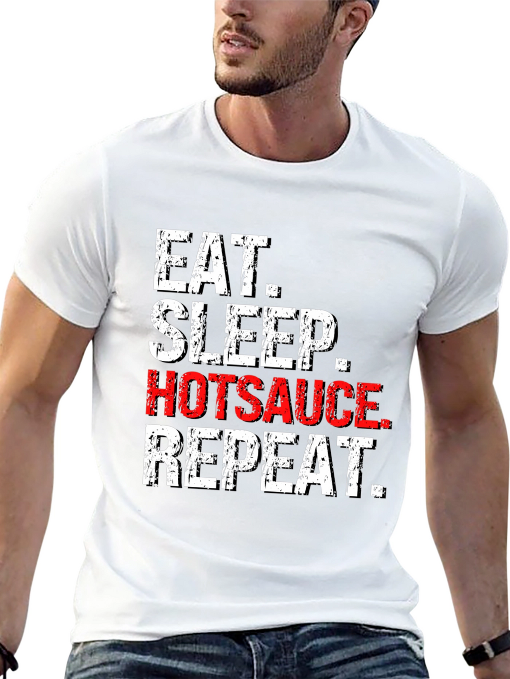 Eat Sleep Hotsauce Repeat T-Shirt