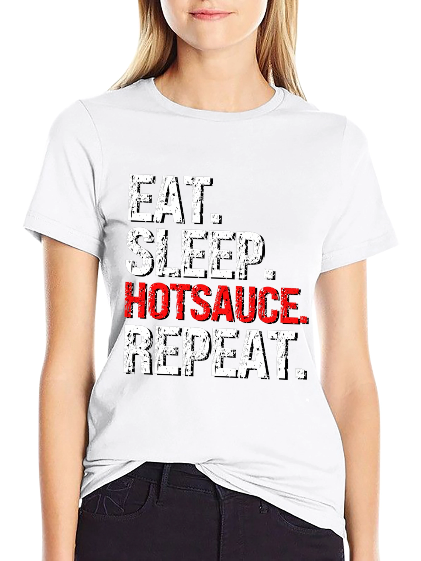 Eat Sleep Hotsauce Repeat T-Shirt
