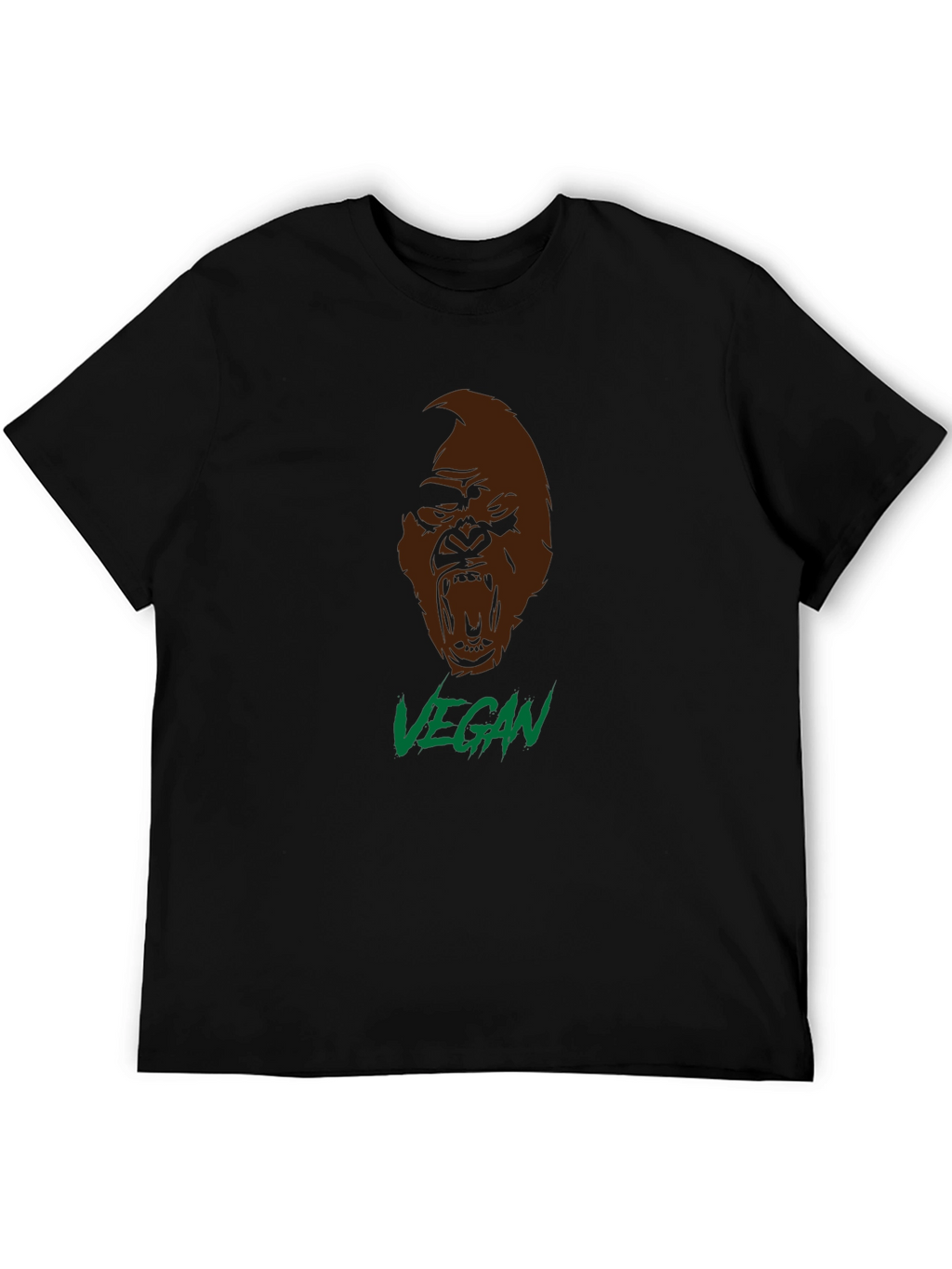 Vegan Gorilla Graphic T-Shirt - Bold Statement Tee