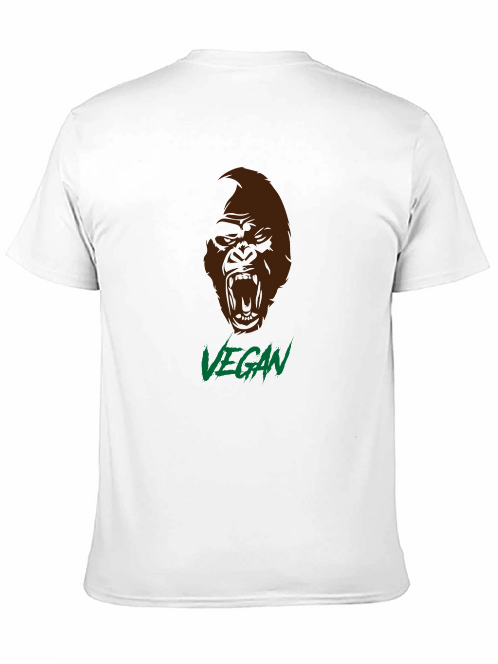 Vegan Gorilla Graphic T-Shirt - Bold Statement Tee