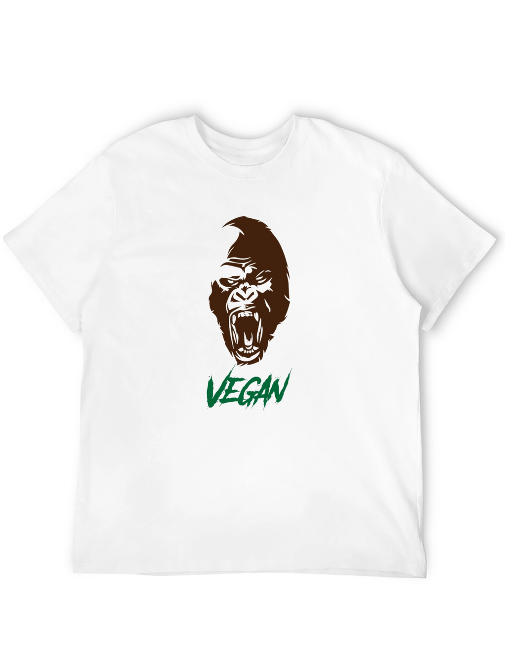 Vegan Gorilla Graphic T-Shirt - Bold Statement Tee