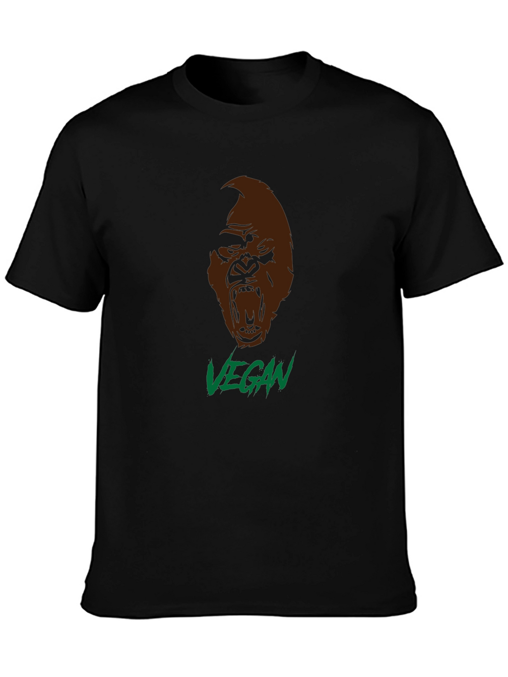 Vegan Gorilla Graphic T-Shirt - Bold Statement Tee