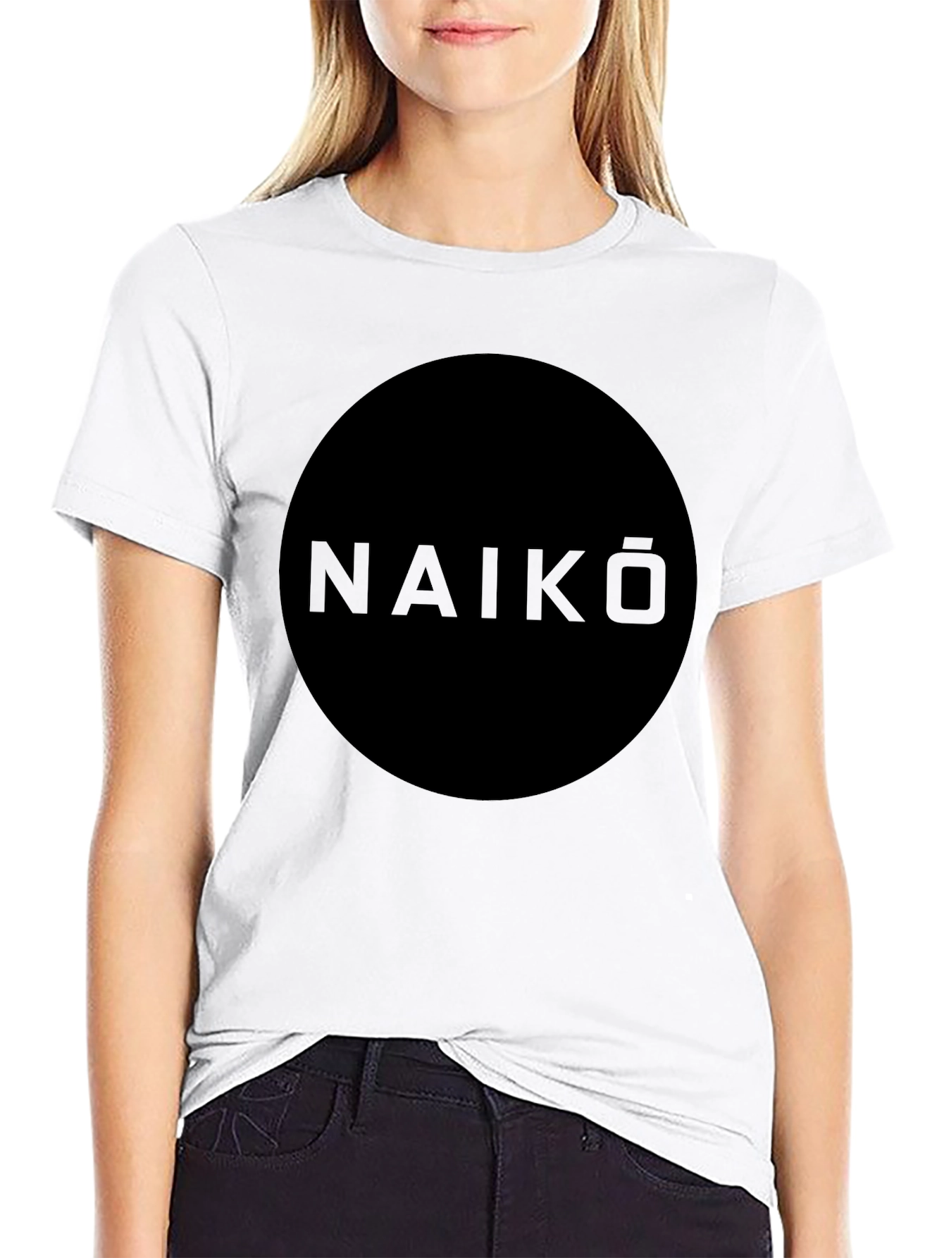 Black Naiko Graphic Tee - Modern Style