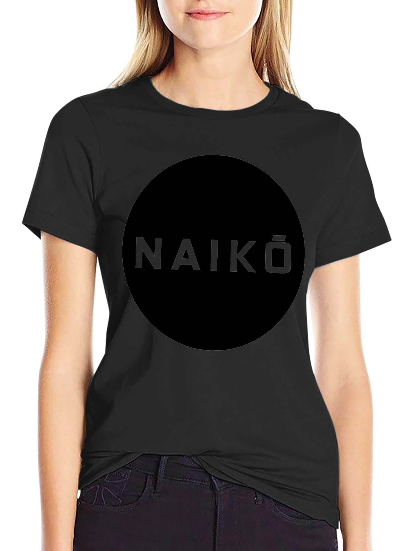 Black Naiko Graphic Tee - Modern Style