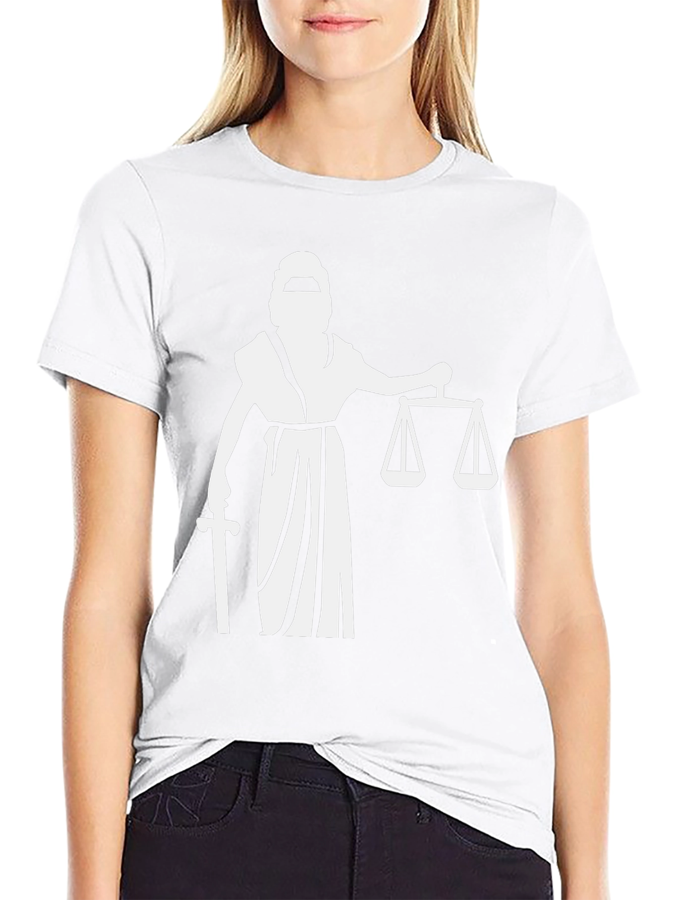 Scales of Justice T-Shirt - Black Cotton Tee