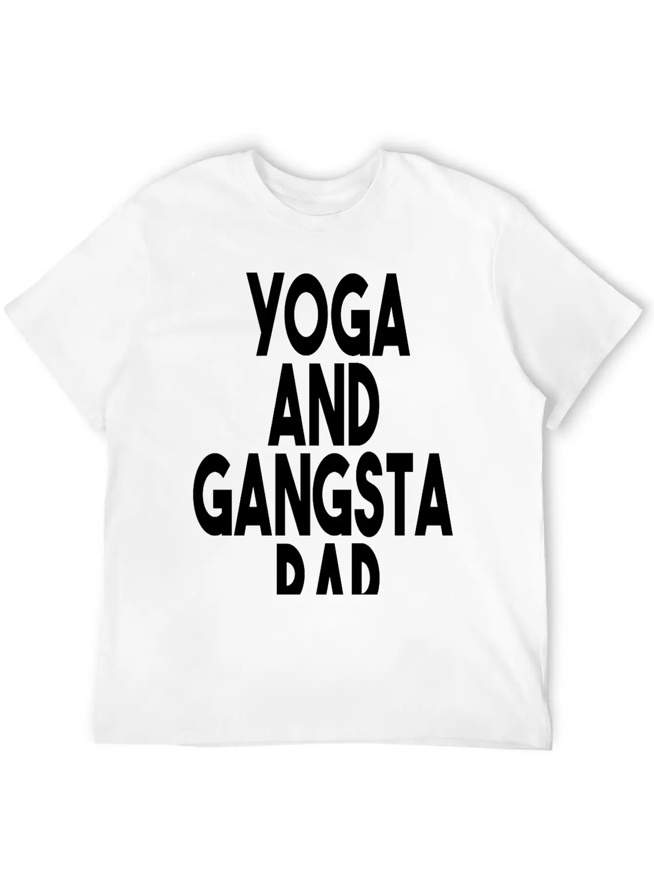Yoga And Gangsta Rap Unisex Short Sleeve Soft Cotton T-Shirt – Casual Everyday Wear