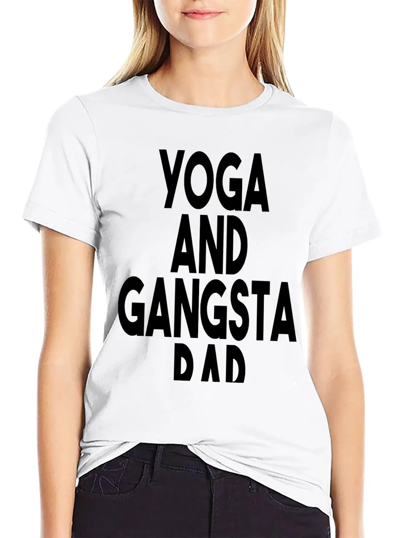 Yoga And Gangsta Rap Unisex Short Sleeve Soft Cotton T-Shirt – Casual Everyday Wear