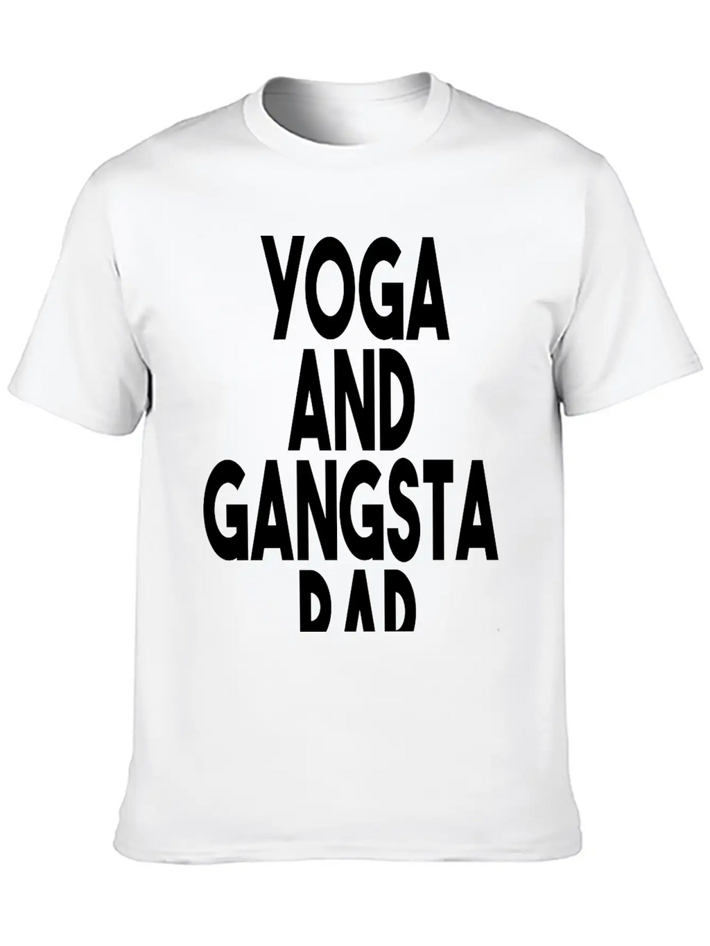 Yoga And Gangsta Rap Unisex Short Sleeve Soft Cotton T-Shirt – Casual Everyday Wear