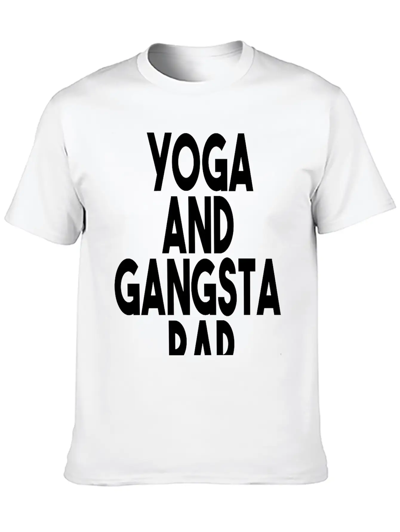 Yoga And Gangsta Rap Unisex Short Sleeve Soft Cotton T-Shirt – Casual Everyday Wear