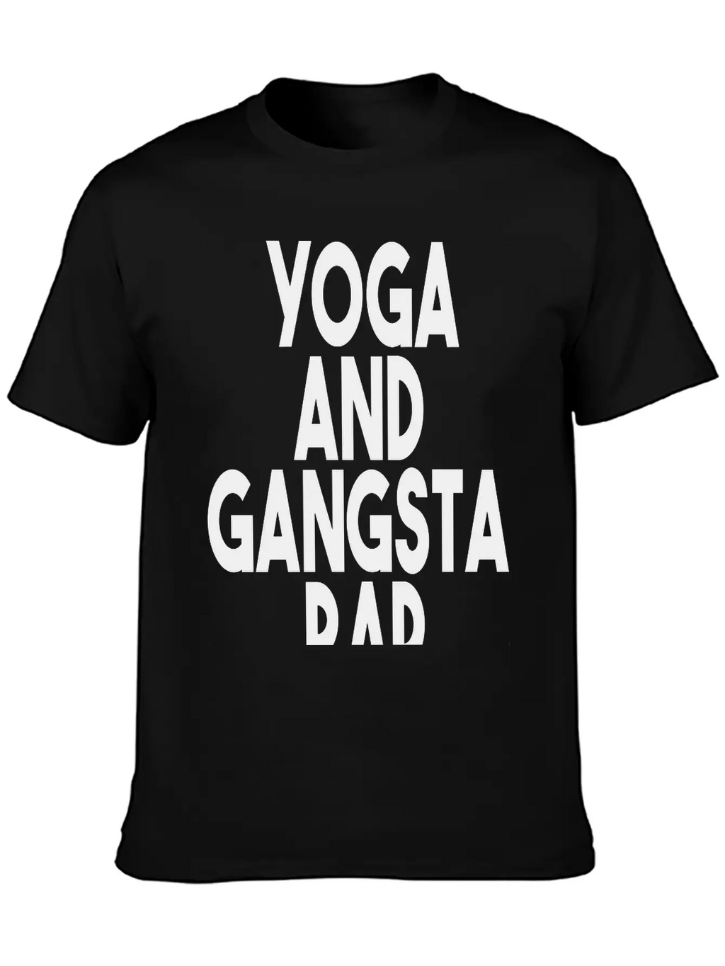 Yoga And Gangsta Rap Unisex Short Sleeve Soft Cotton T-Shirt – Casual Everyday Wear