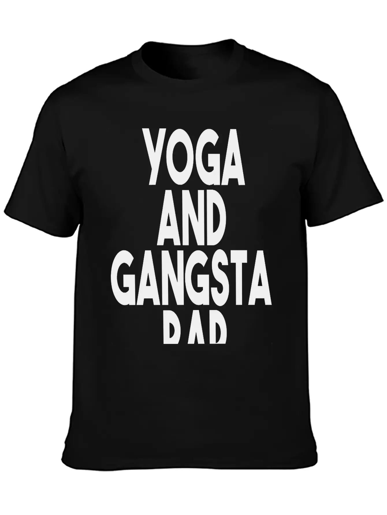 Yoga And Gangsta Rap Unisex Short Sleeve Soft Cotton T-Shirt – Casual Everyday Wear