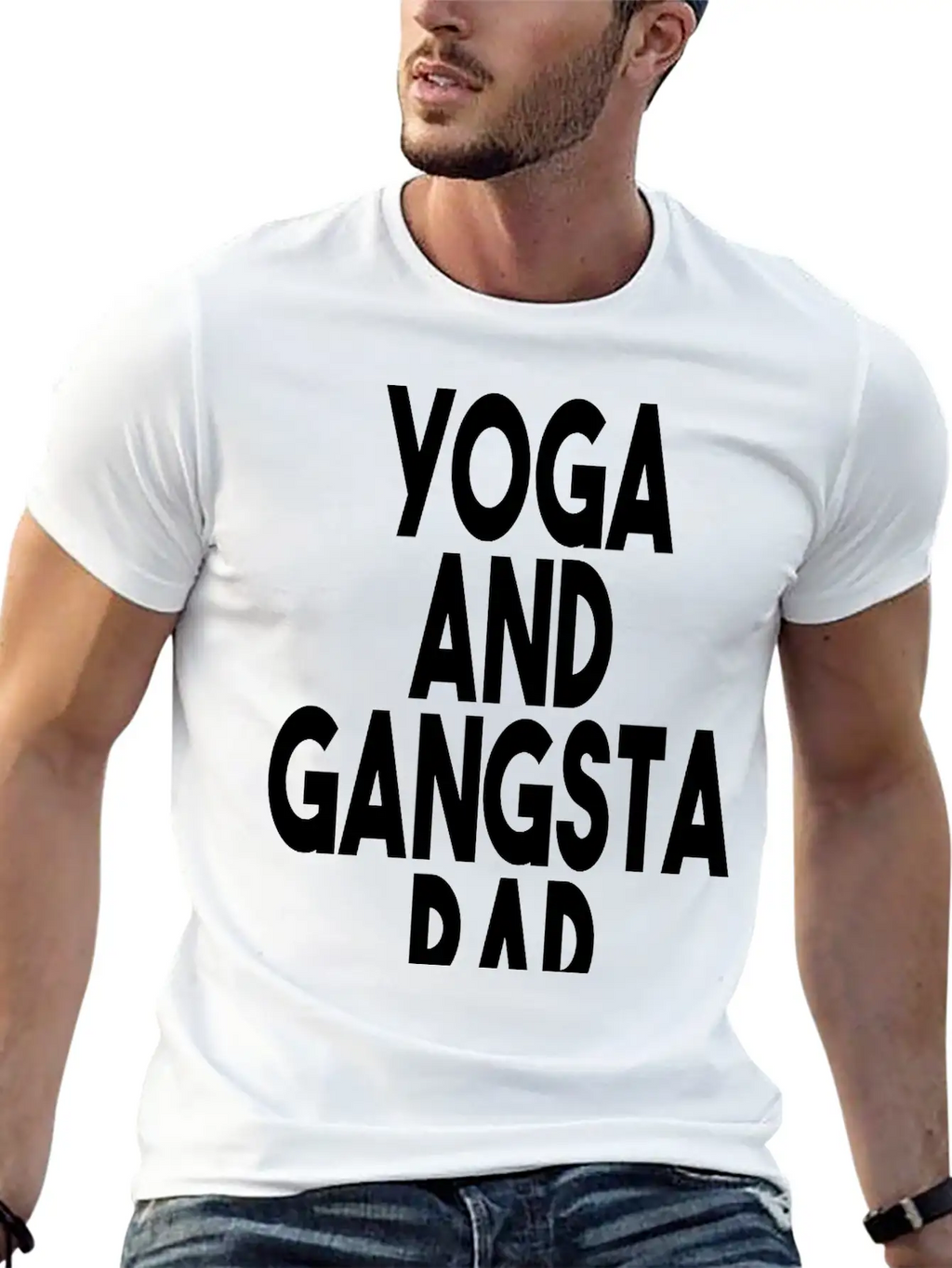 Yoga And Gangsta Rap Unisex Short Sleeve Soft Cotton T-Shirt – Casual Everyday Wear