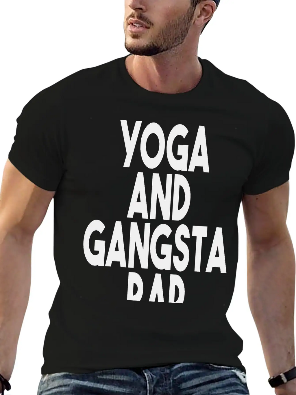 Yoga And Gangsta Rap Unisex Short Sleeve Soft Cotton T-Shirt – Casual Everyday Wear