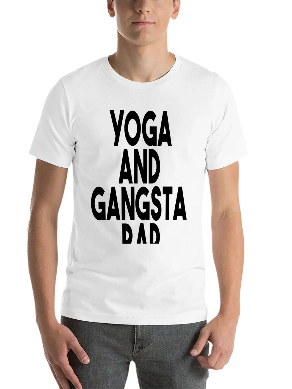 Yoga And Gangsta Rap Unisex Short Sleeve Soft Cotton T-Shirt – Casual Everyday Wear