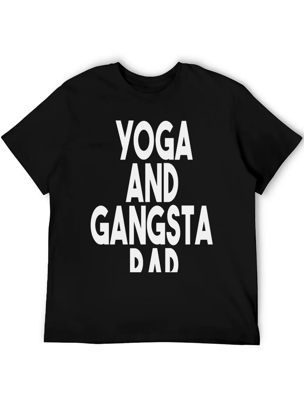 Yoga And Gangsta Rap Unisex Short Sleeve Soft Cotton T-Shirt – Casual Everyday Wear