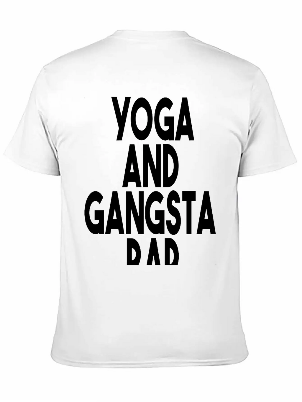 Yoga And Gangsta Rap Unisex Short Sleeve Soft Cotton T-Shirt – Casual Everyday Wear