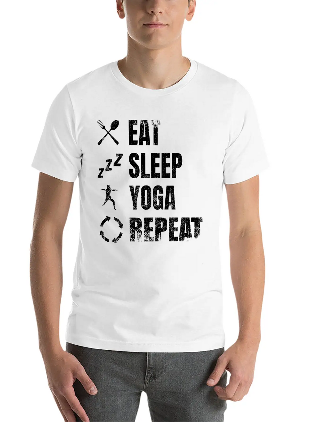 Yoga Daily Schedule Unisex Casual T-Shirt – Clean Design For Daily Comfort