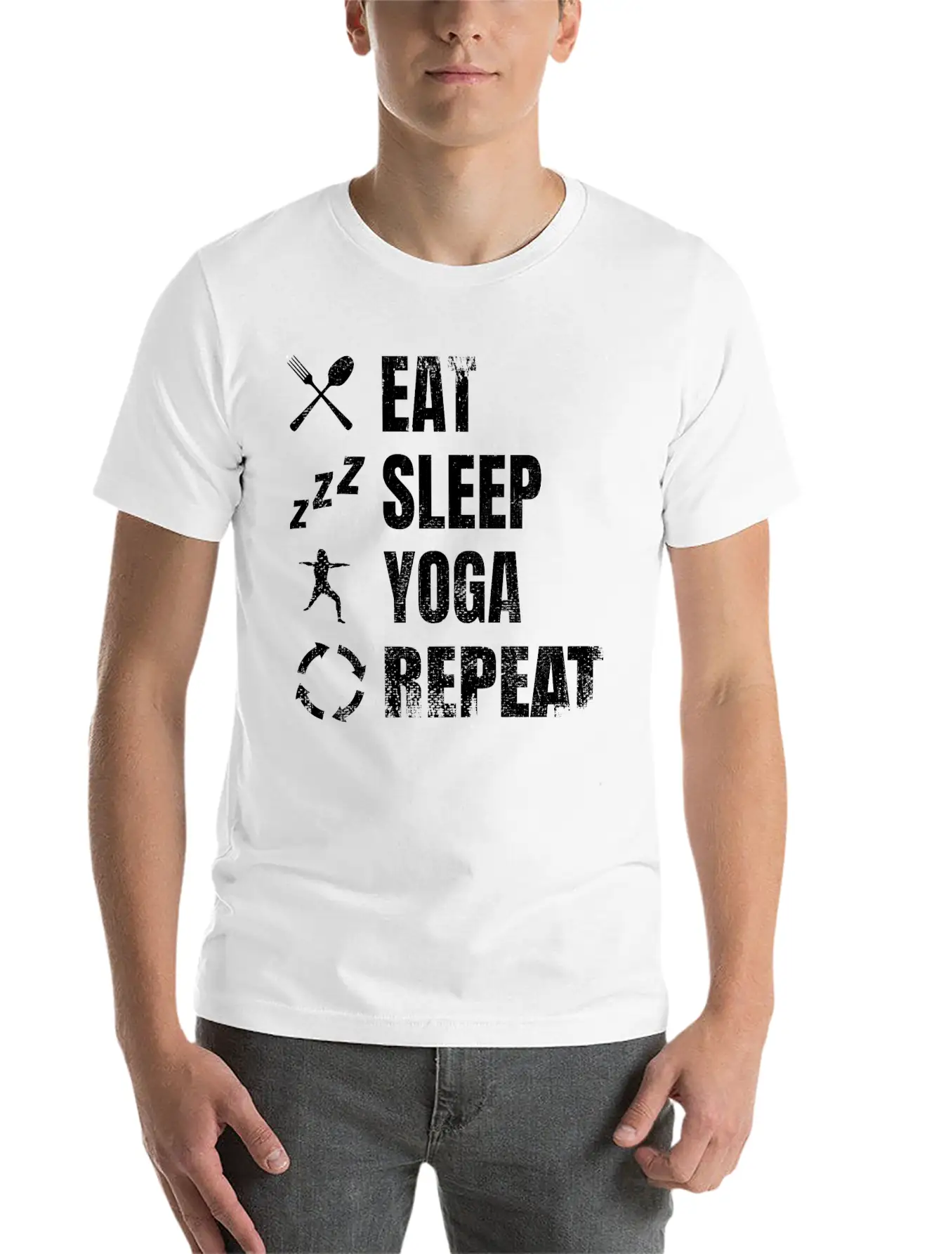 Yoga Daily Schedule Unisex Casual T-Shirt – Clean Design For Daily Comfort
