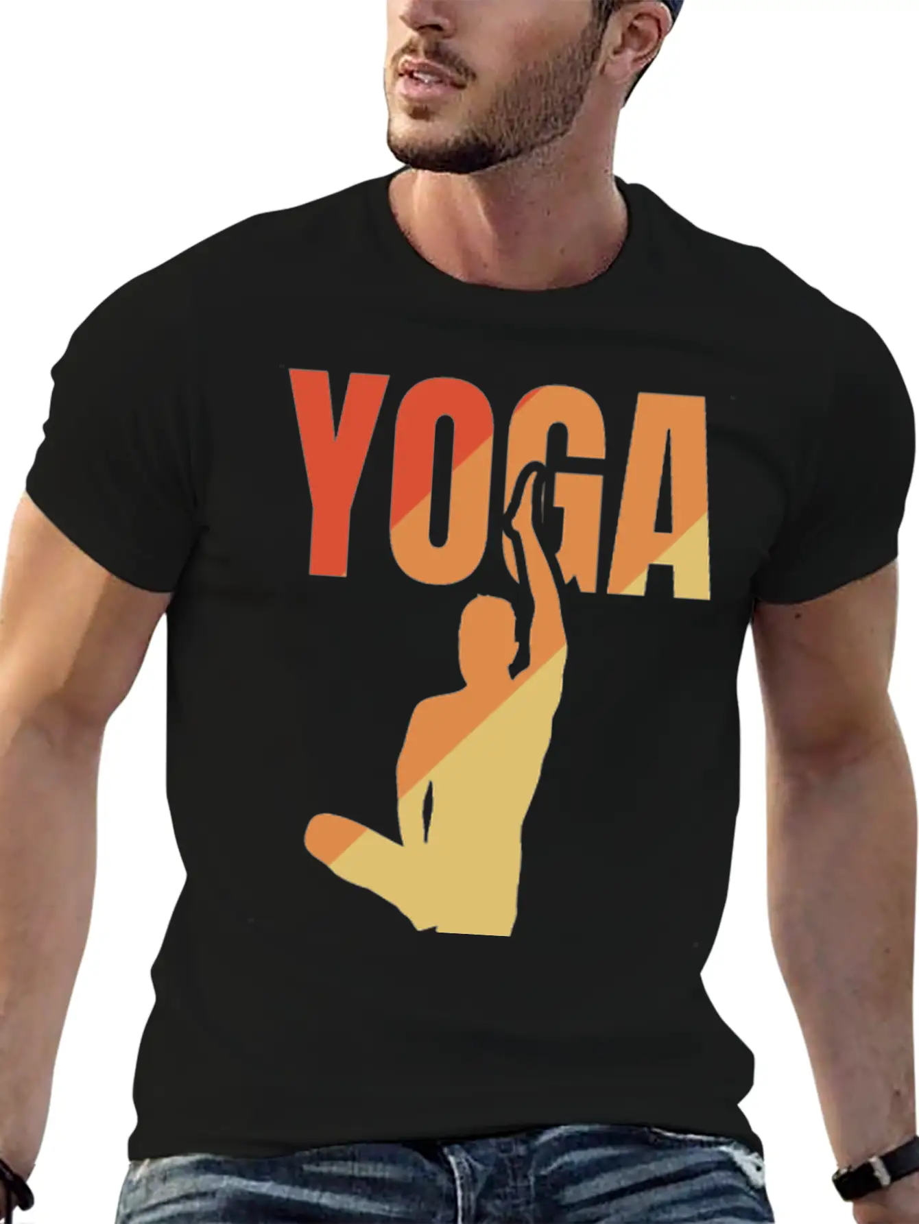 Yoga Father Breathable Soft Cotton T-Shirt – Timeless Casual Look