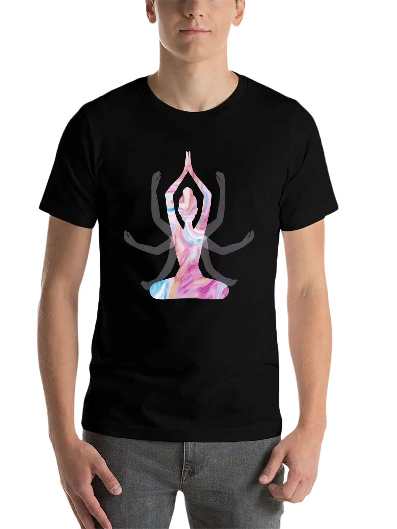 Yoga Girl Spiritual Unisex Casual T-Shirt – Clean Design For Daily Comfort