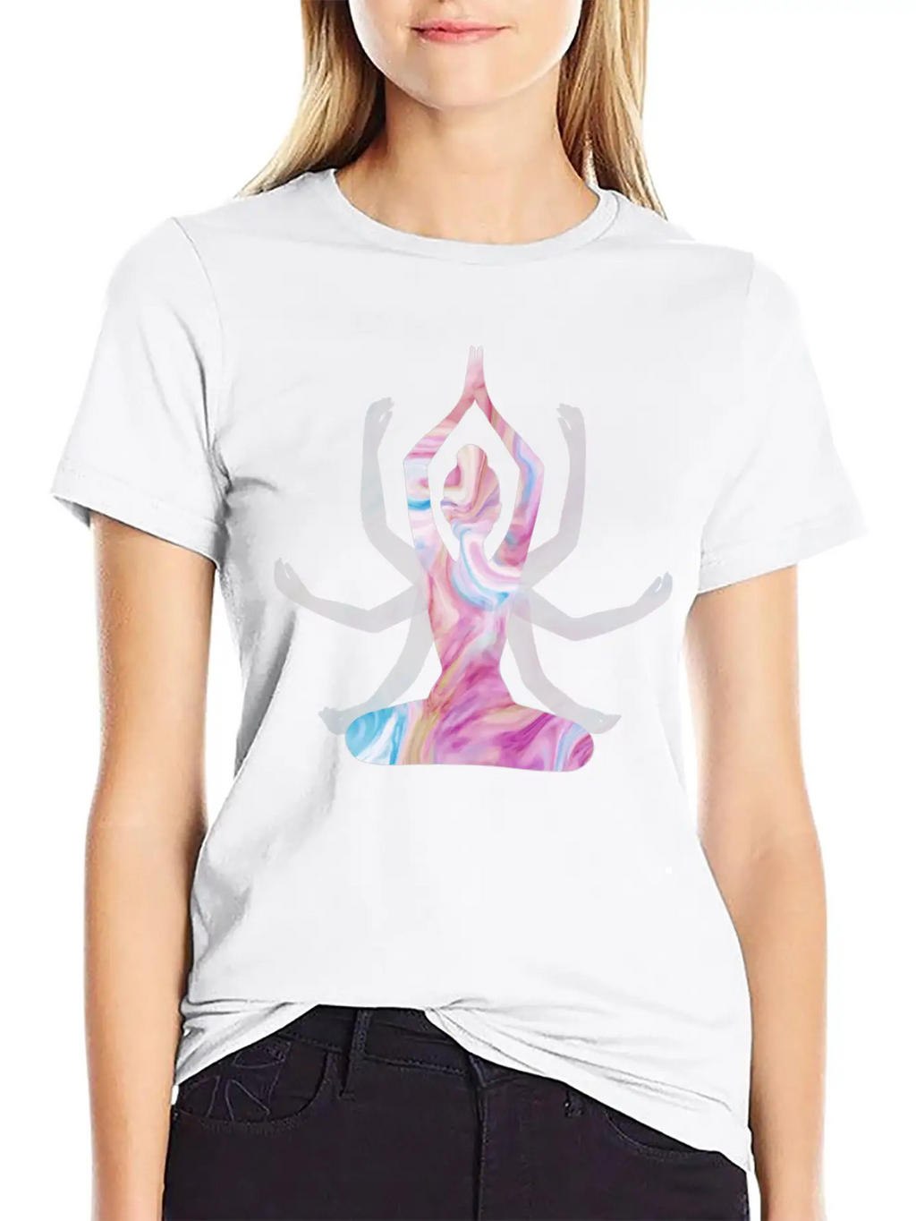 Yoga Girl Spiritual Unisex Casual T-Shirt – Clean Design For Daily Comfort